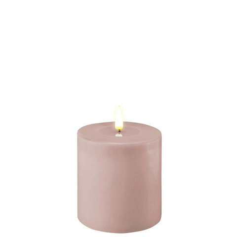 LED Candle 10 x 10cm - Rose Pink