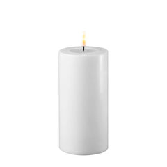 LED Candle 7.5 x 15cm - White