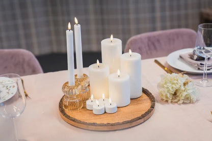 LED Candle 7.5 x 10cm - White