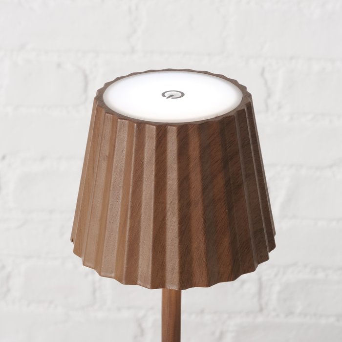 LED Table Lamp with Wood Effect