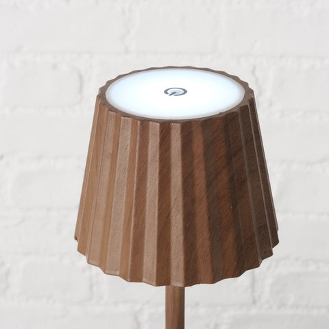 LED Table Lamp with Wood Effect