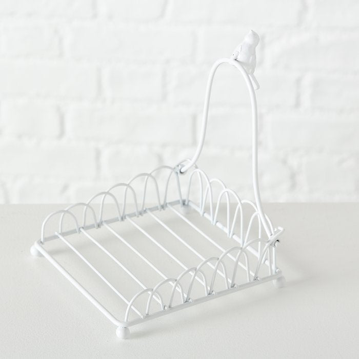 White Bird Napkin Holder