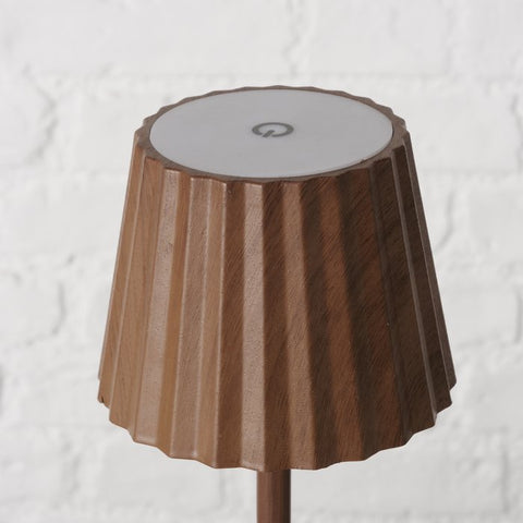 LED Table Lamp with Wood Effect