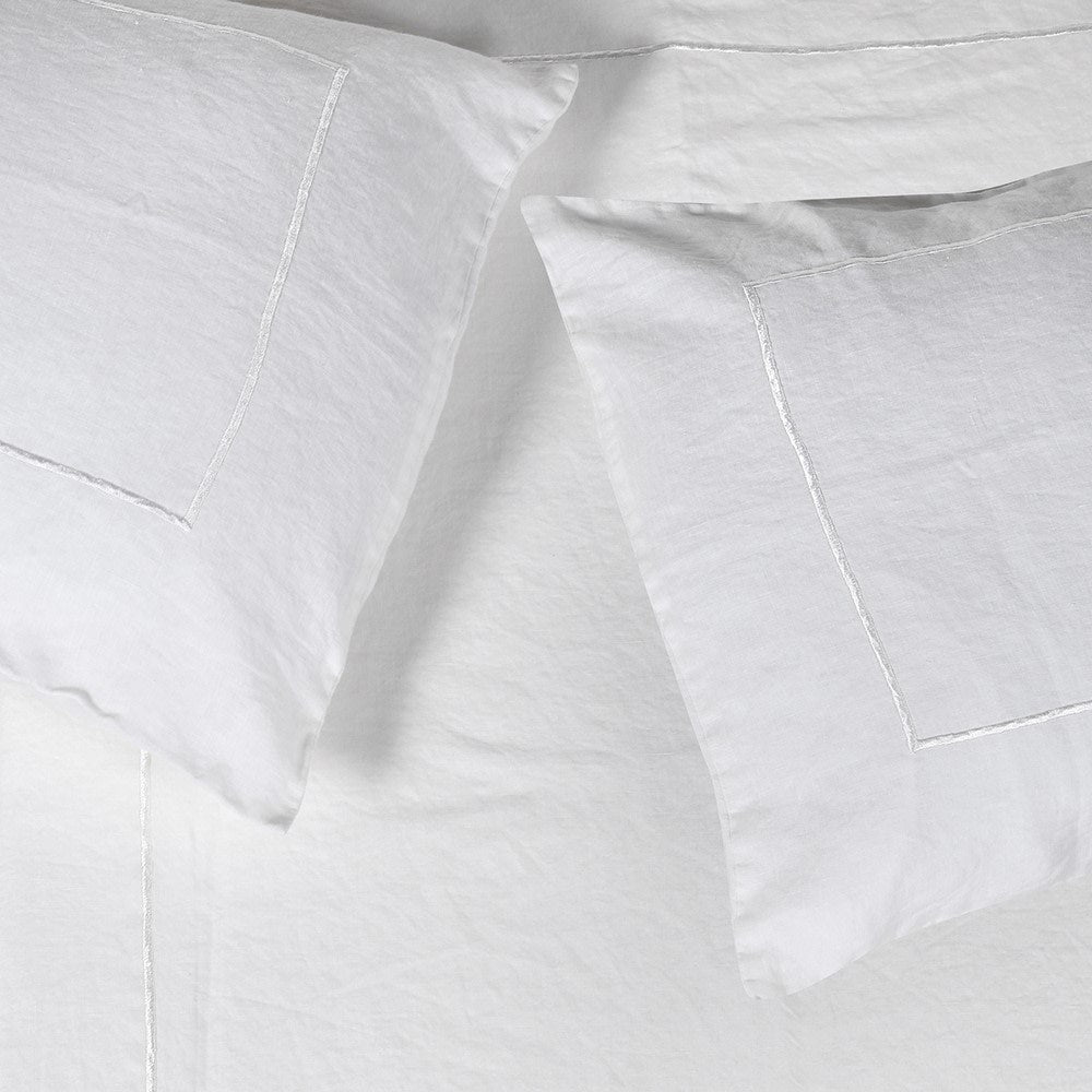 100% Linen Super-King Duvet Set