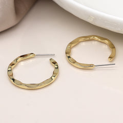 Gold Plated Hoop  Earrings