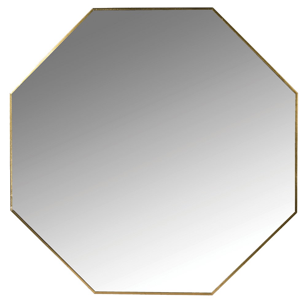 Octagonal Gold Mirror