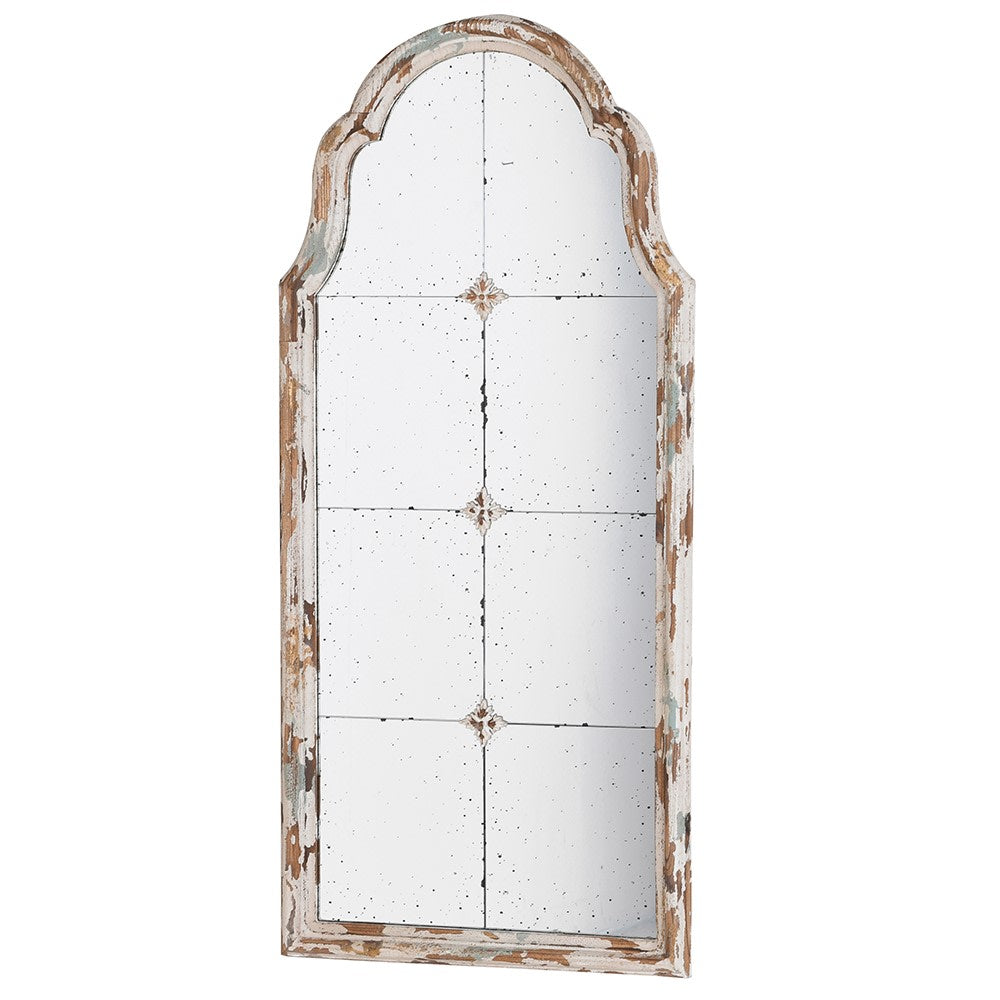 Fauna Tall Cream Distressed Mirror