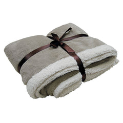 Taupe/ White Blanket