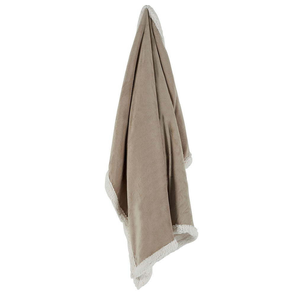 Taupe/ White Blanket