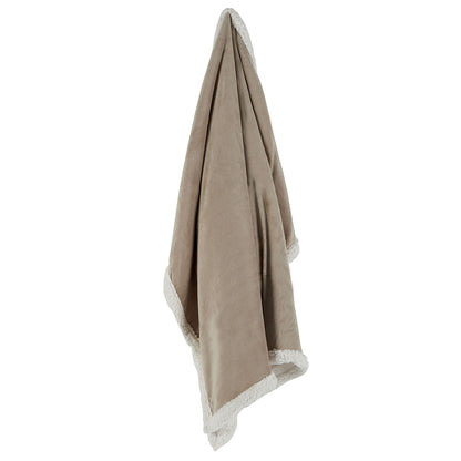 Taupe/ White Blanket