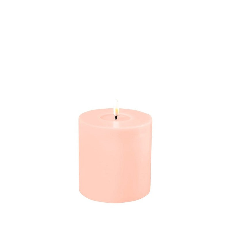 LED Candle 10 x 10cm - Light Pink