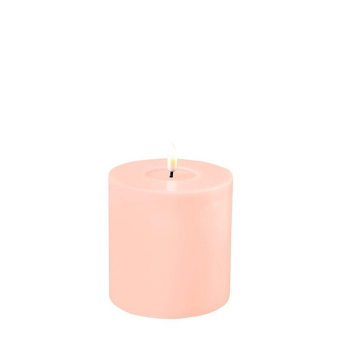LED Candle 10 x 10cm - Light Pink