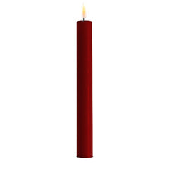 Bordeaux LED Dinner Candle D: 2,2 * 24 cm (2 pcs.) (9,5 inch)