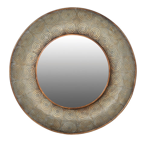 Layne Gold Round Wall Mirror