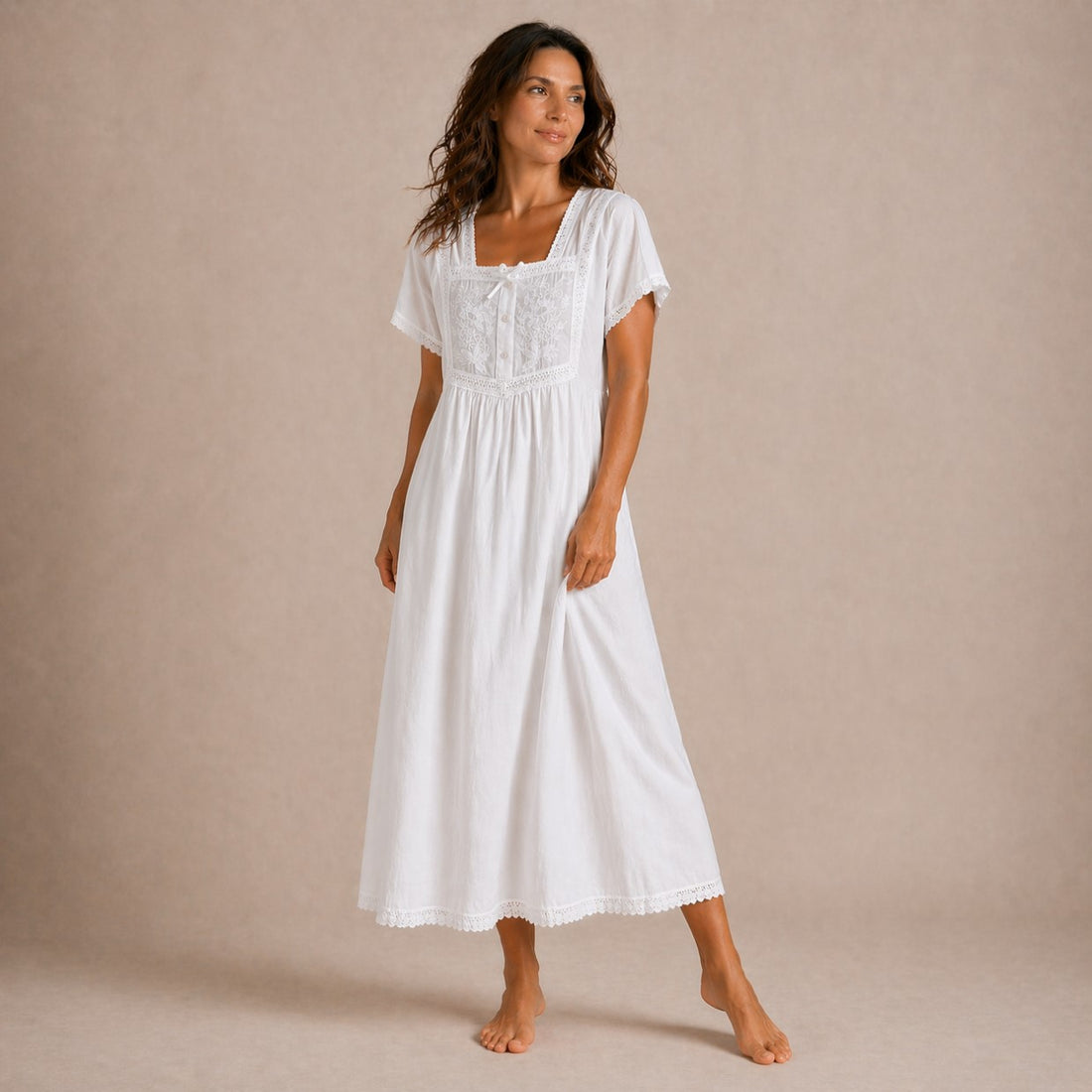 Front Panel Ladies Nightdress