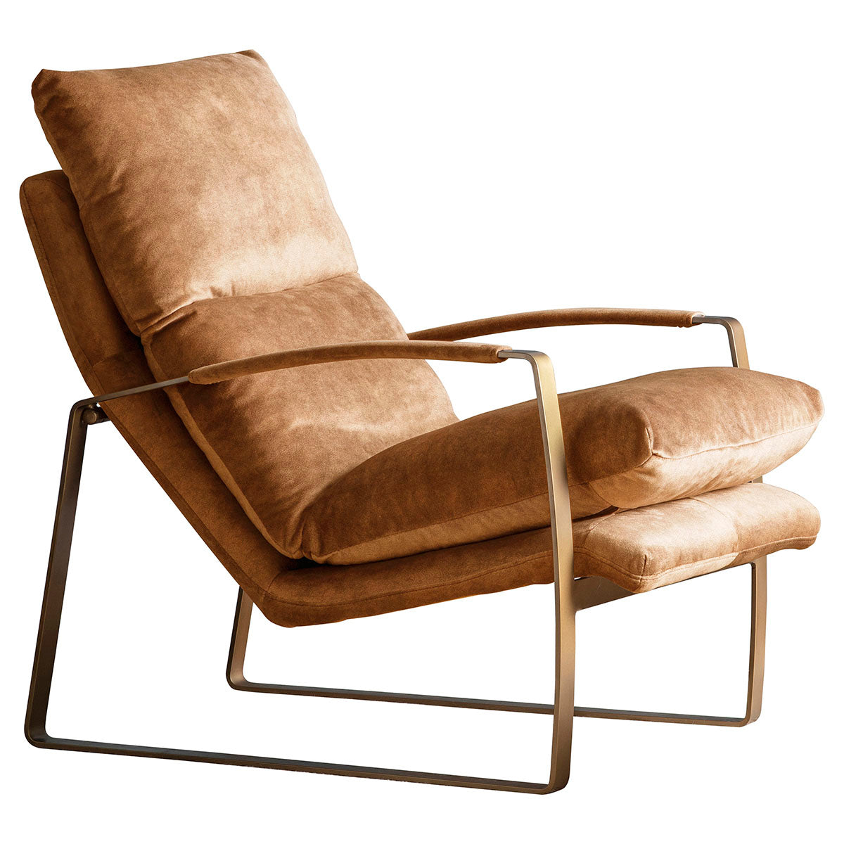 Felix Lounger Ochre Accent Chair