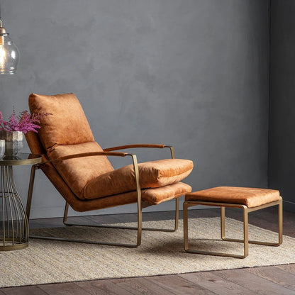 Felix Lounger Ochre Accent Chair