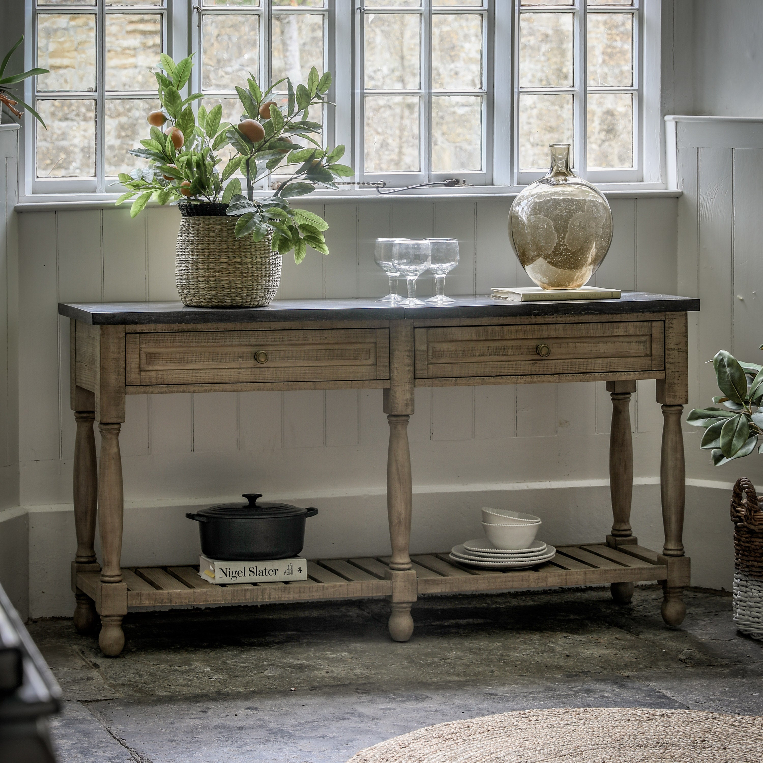 Valerie Stone Top Console Table