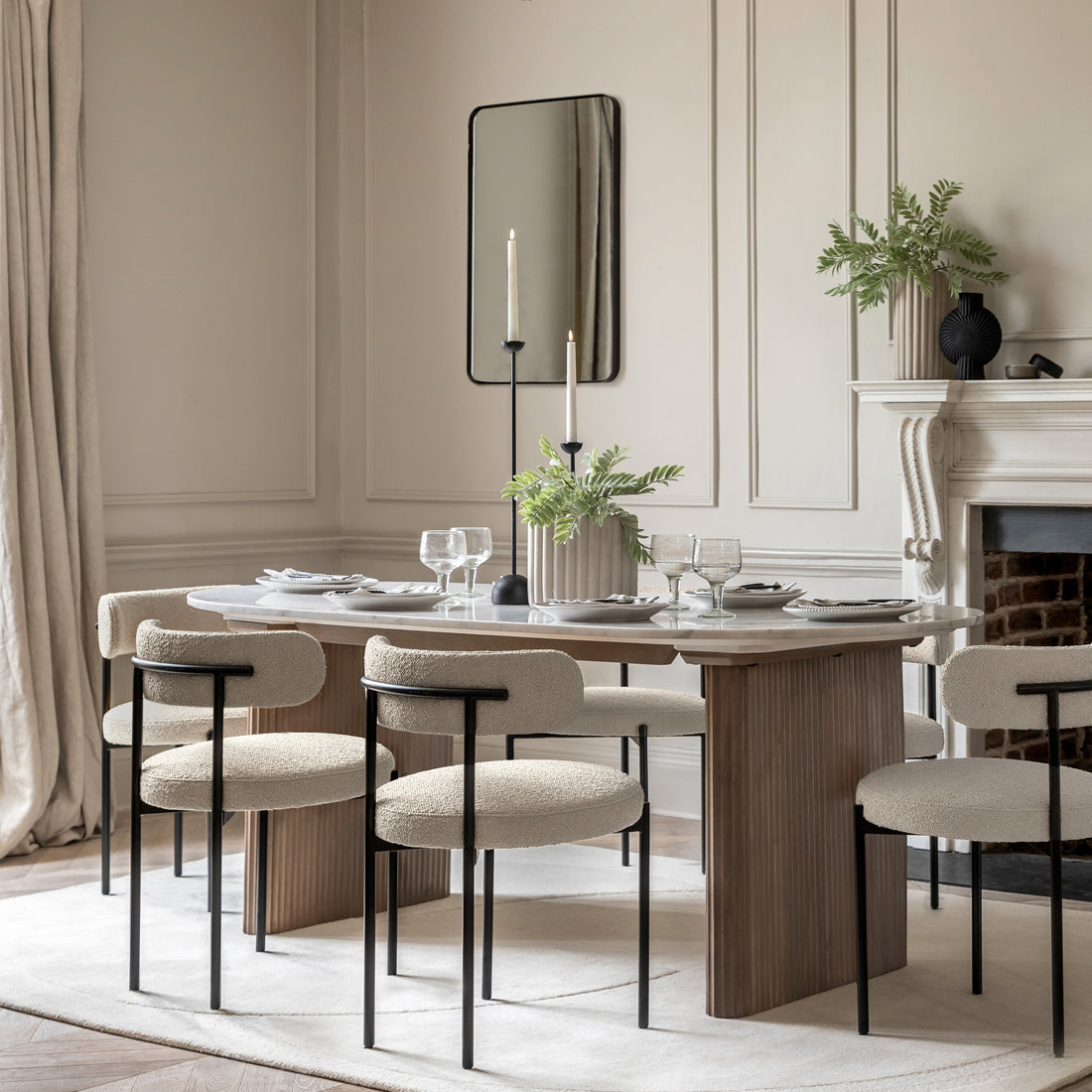 The Rae Marble Dining Table