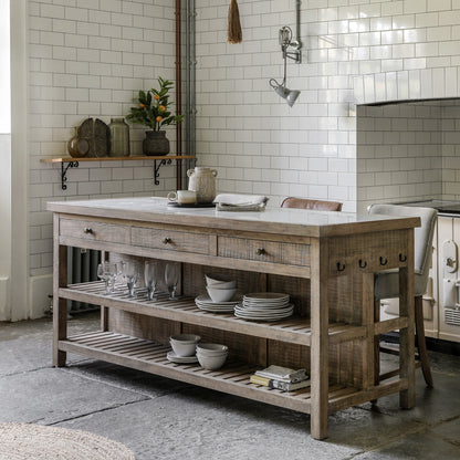 Valerie Marble Top Kitchen Island