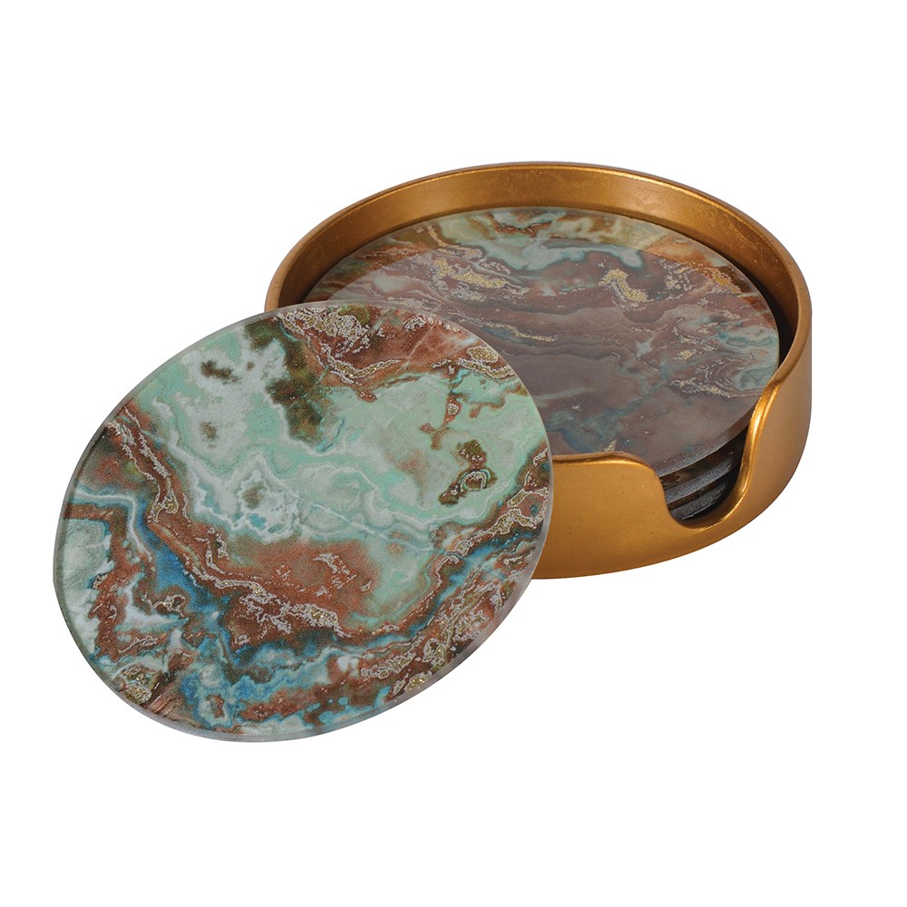 Marble Effect Coasters S/4