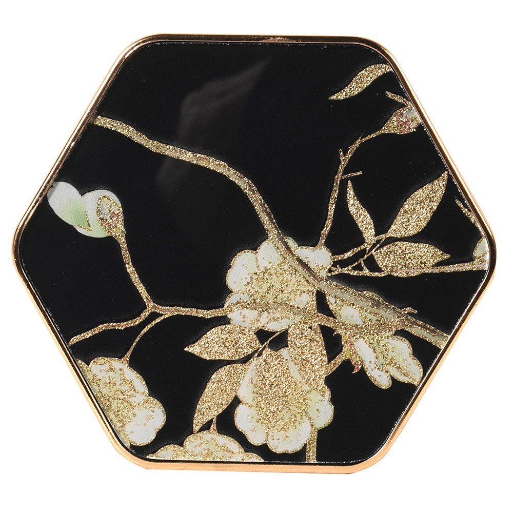 Floral Hexagonal Coasters S/4