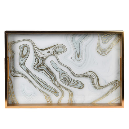 Gold Swirl Rectangular Trays