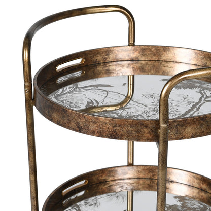 Antique Gold 3 Tier Trolley
