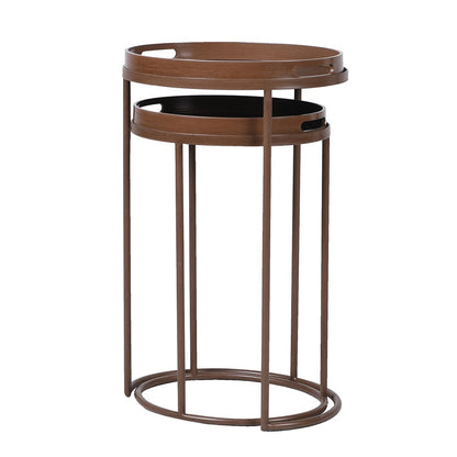 Nest Of 2 Misty Rust Tray Tables
