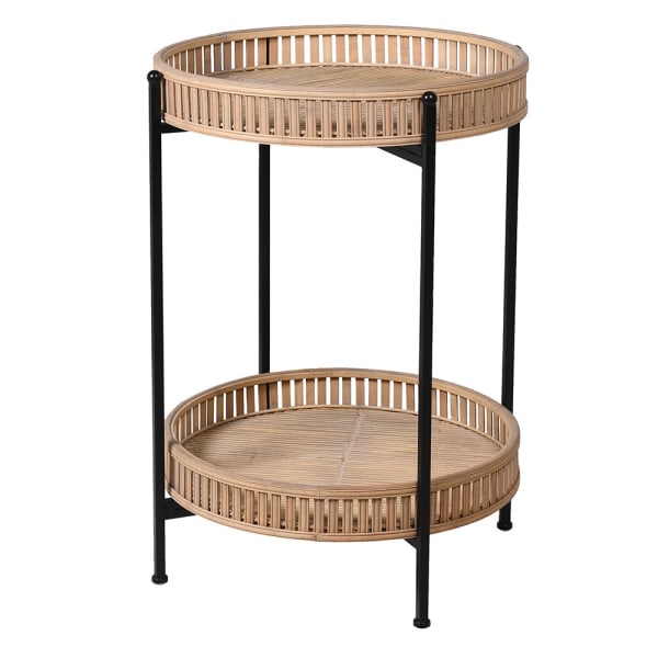 Bamboo Tray Side Table