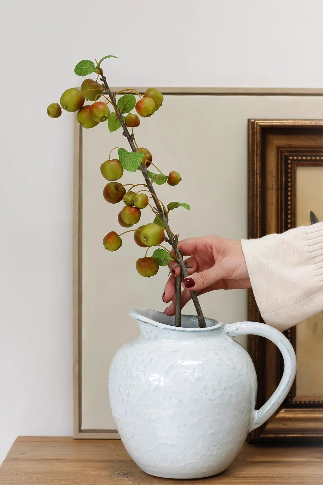 Crab Apple Spray with Leaves