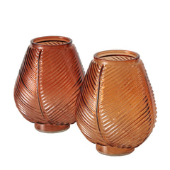 Ribbed Glass Vase