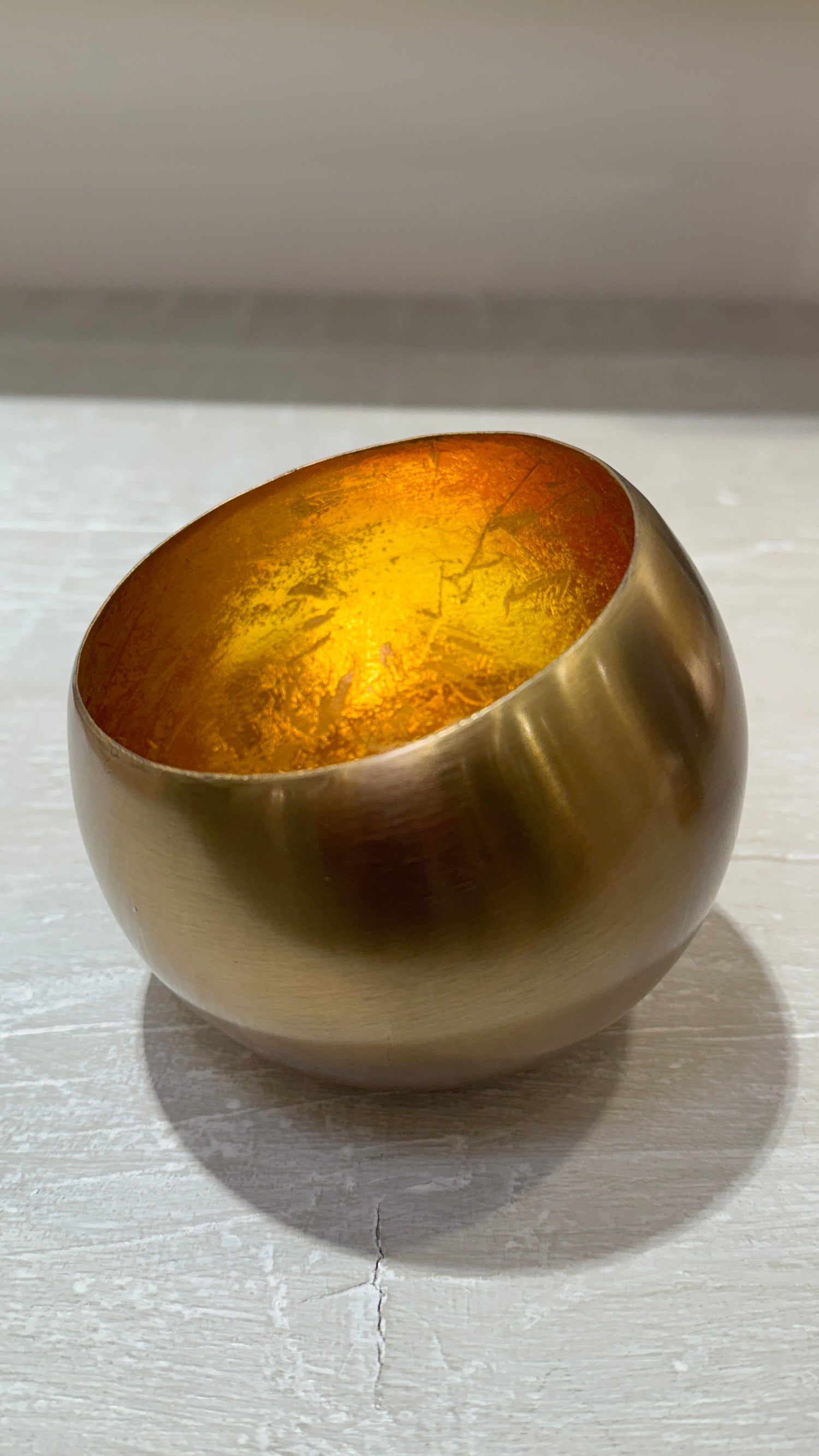 Candle Holder Bronze 10x10x10cm