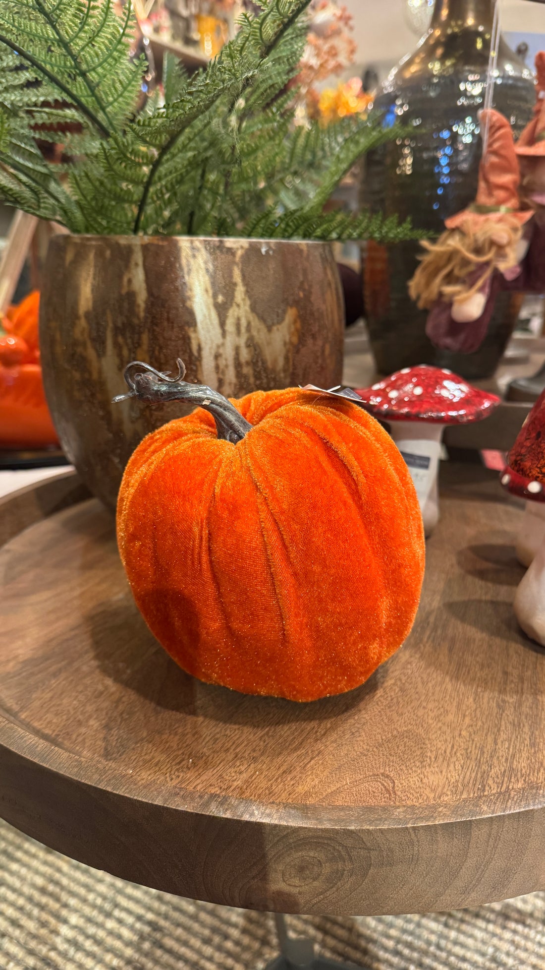 Orange Velvet Pumpkin