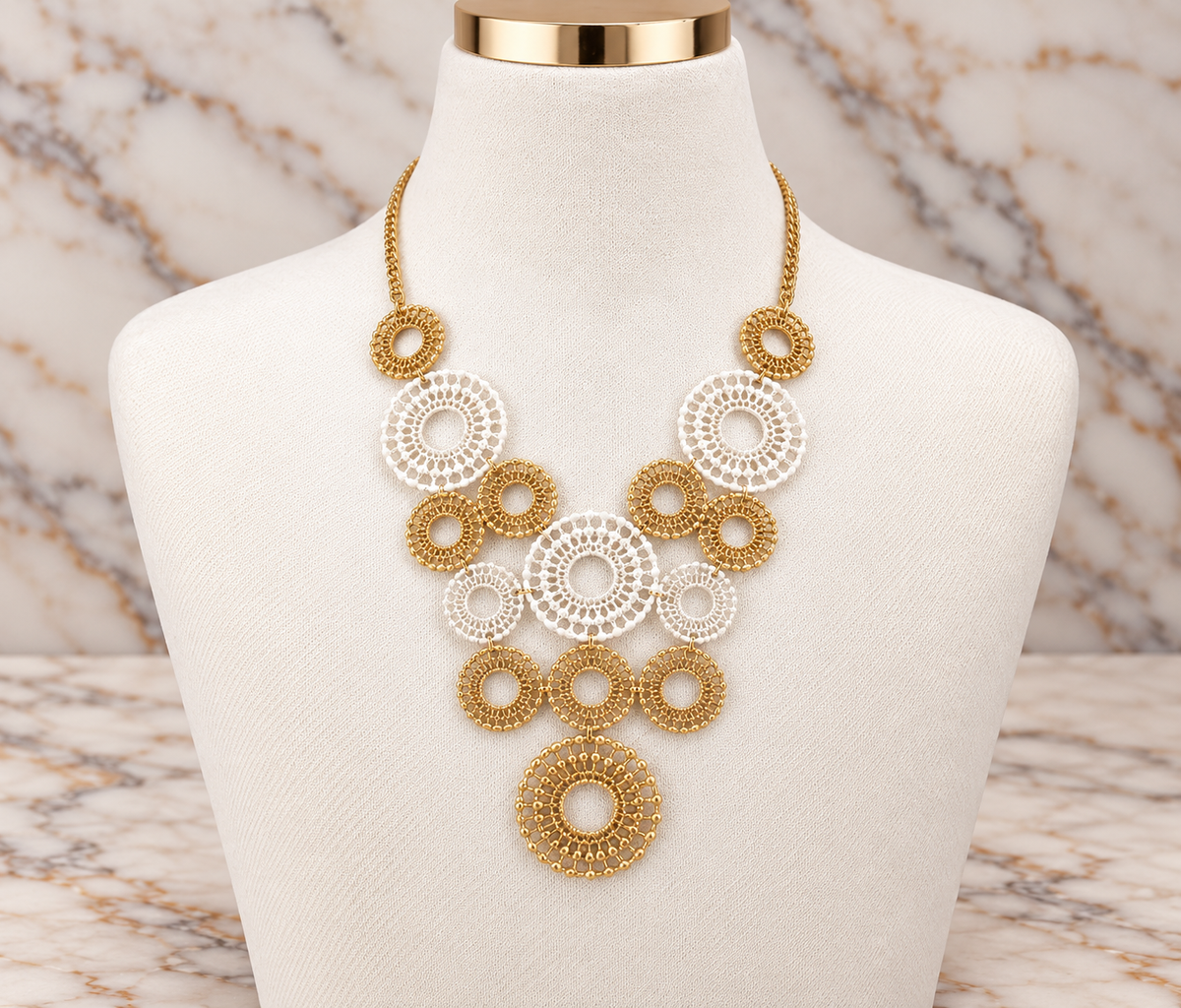 Filigree Lace Effect Necklace