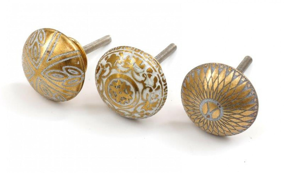 Gold Engraved Knobs