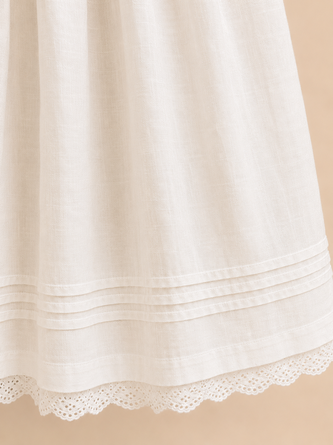 Christening Gown Smocked Irish Linen