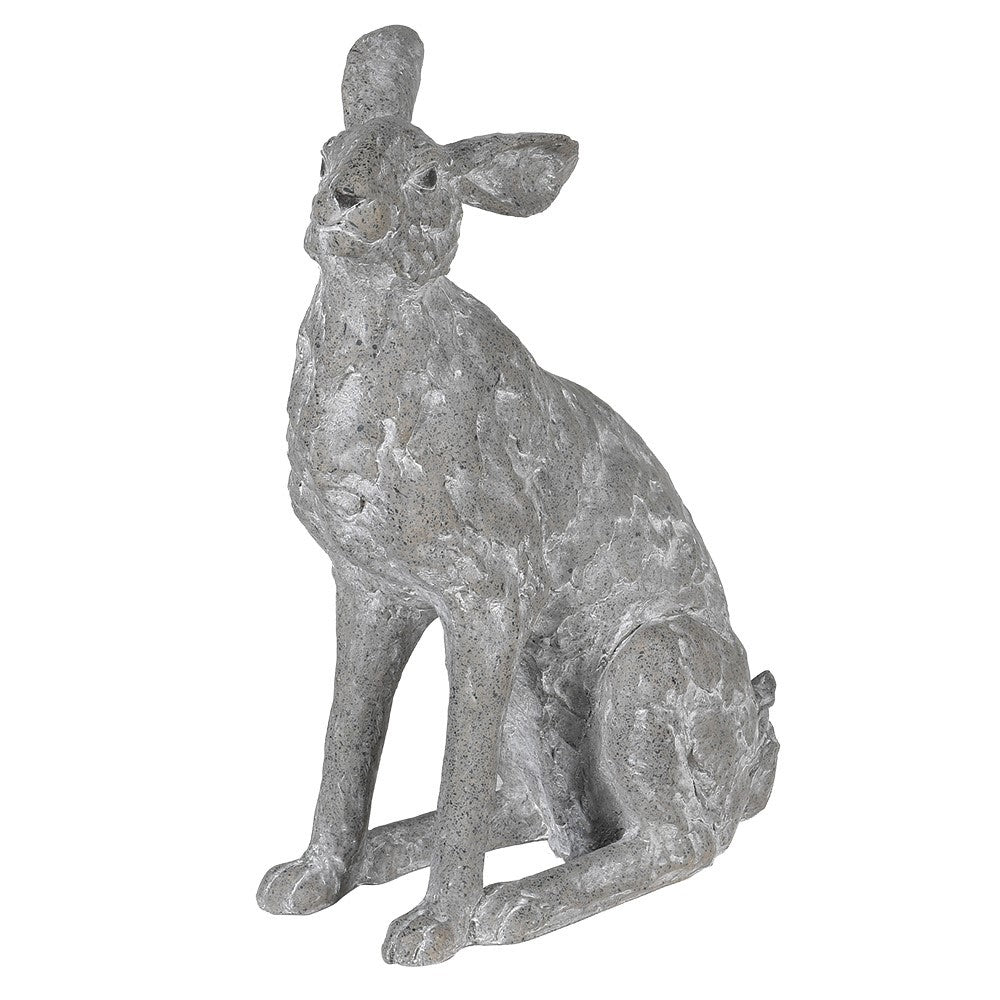 Resin Sitting Grey Hare