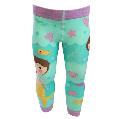 Mermaid Knitted Kids Leggings