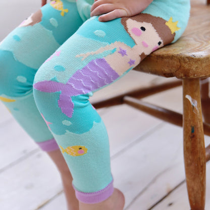 Mermaid Knitted Kids Leggings