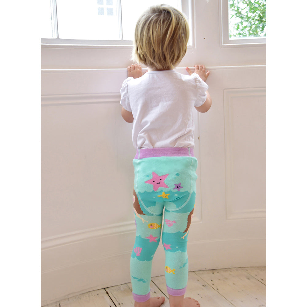 Mermaid Knitted Kids Leggings