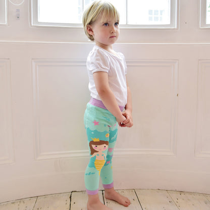 Mermaid Knitted Kids Leggings