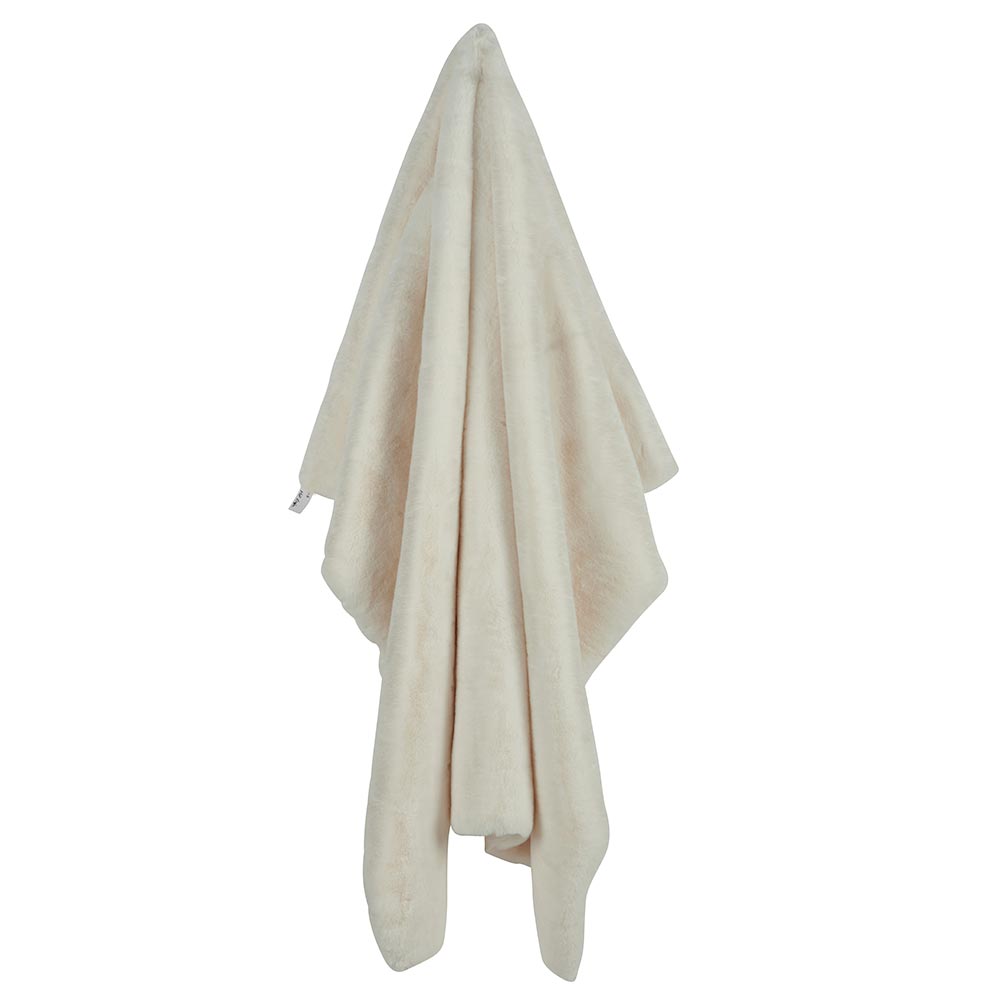 Beige Faux Fur Blanket