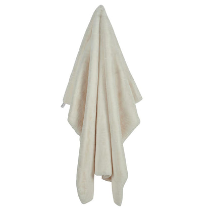 Beige Faux Fur Blanket