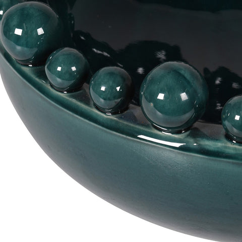 Bobble Decorative Bowl - Teal Blue