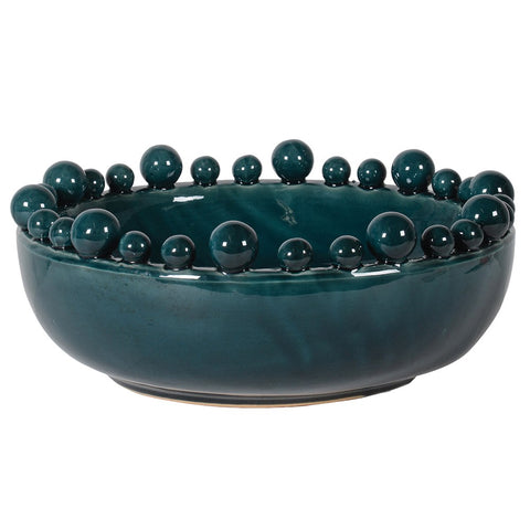 Bobble Decorative Bowl - Teal Blue