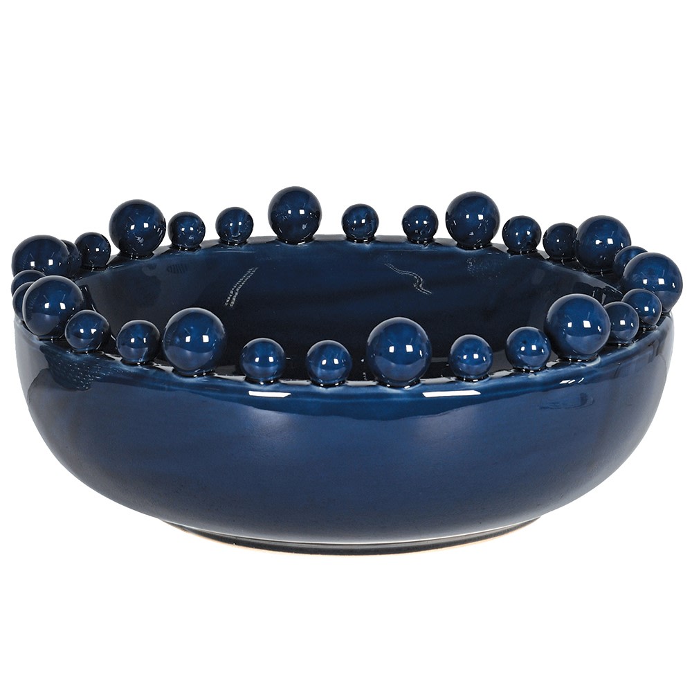 Bobble Decorative Bowl - Navy Blue