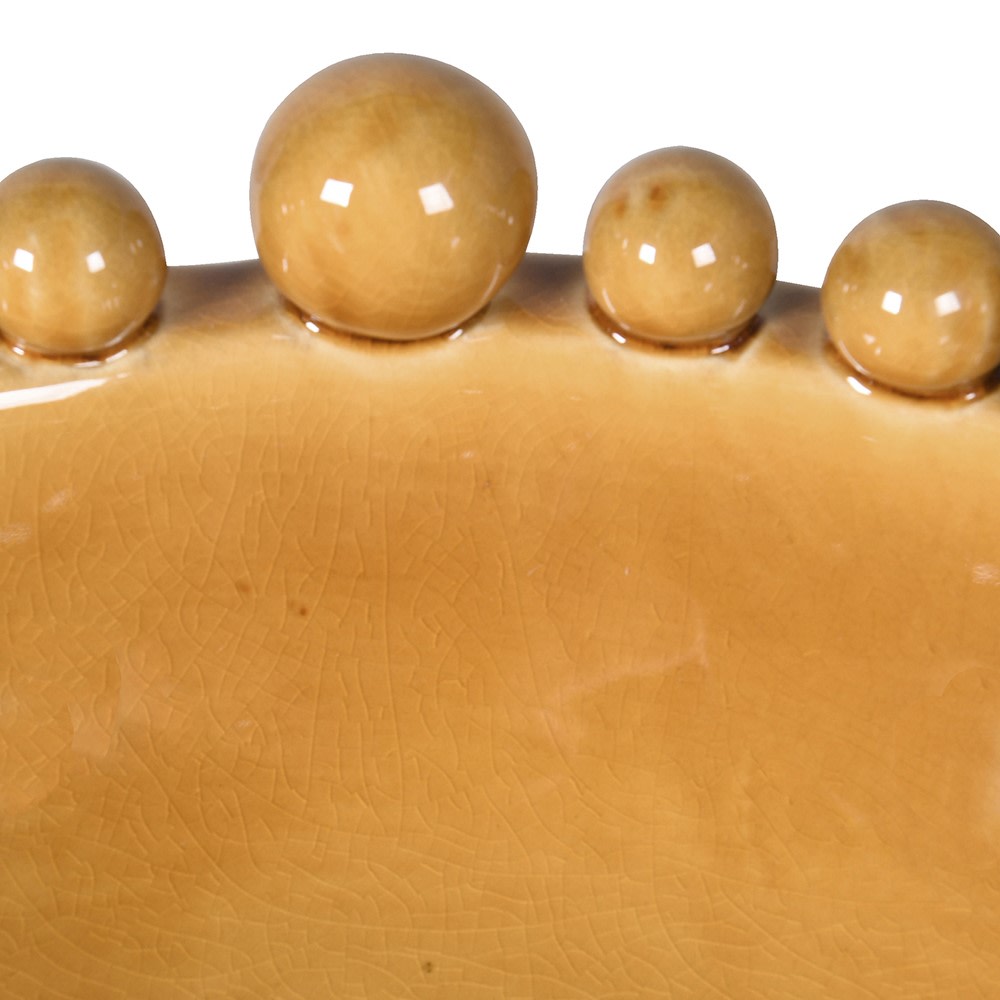 Mustard Bobble Edged Bowl