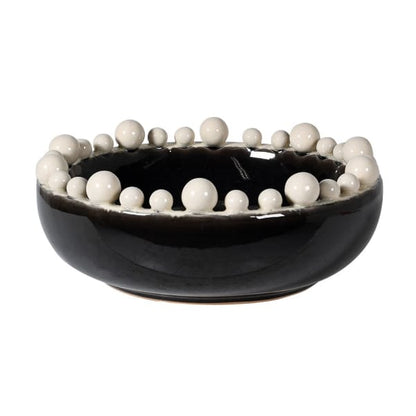 White Bobble Edged Bowl