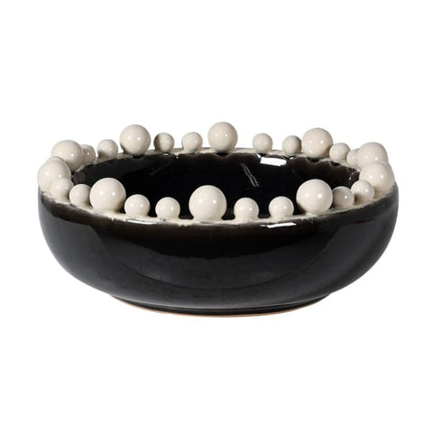 White Bobble Edged Bowl